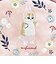 モフサンド うさにゃん ラウンドポーチ ピンク mofusand