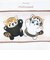 モフサンド アライグマにゃん 伸びるトートバッグ ベージュ mofusand