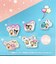 サンリオキャラクターズ × コジコジ トレーディングアクリルステッカー 全9種 コンプリートBOX 日本製 Sanrio