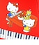 サンリオ ハローキティ ピアノポーチ レッド ACCOMMODE アコモデ Sanrio