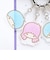 サンリオ リトルツインスターズ 4連アクリルキーホルダー フェイス キキララ 日本製 Sanrio