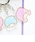 サンリオ リトルツインスターズ 4連アクリルキーホルダー フェイス キキララ 日本製 Sanrio