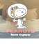 スヌーピー クリアポーチ (ブラック) SNOOPY