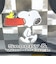 スヌーピー クリアショルダーバッグ (チェッカーブラック) SNOOPY