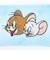 トムとジェリ― ジェリ―＆タフィー スクエアパスケース (ブルー)