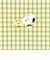 スヌーピー フラットケース グリーン チェックワッペンシリーズ SNOOPY