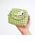 スヌーピー フラップ付きポーチ グリーン チェックワッペンシリーズ SNOOPY