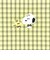 スヌーピー フラップ付きポーチ グリーン チェックワッペンシリーズ SNOOPY
