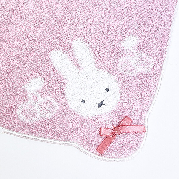 ミッフィー miffy ミニタオル (ピンク) スカラップシリーズ