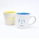 スヌーピー 透かしマグカップ インサイドカラー ブルー コップ SNOOPY