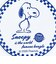 スヌーピー 吸水コースター ブルー チェック アメリカン 食器 SNOOPY