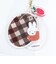 ミッフィー miffy アクリルキーホルダー (ベージュ) ダイアゴナルチェックシリーズ