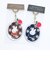 ミッフィー miffy アクリルキーホルダー (ベージュ) ダイアゴナルチェックシリーズ