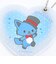 サンリオ JOCHUM(ジェオチャム) レイン ハート型スライドミラー ジャンプ！スキップ！シリーズ JO1 Sanrio