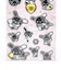 サンリオ ウサハナ キラキララインストーンシール モノクロシリーズ 文具 Sanrio