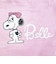 スヌーピー ベル ジャガードトートバッグ (ピンク) SNOOPY