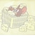 トムとジェリー チーズがいっぱいナップザック (イエロー) バッグ