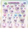 サンリオ ウサハナ コットンパフィーシール ポップギャル 文具 Sanrio