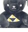 家紋シリーズ 漆黒の歴史ベア 北条氏康 北条家 三つ鱗 クマアンドベアー 歴史 戦国 kuma and bear 歴史ベアシリーズ