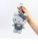 サンリオ ハローキティ ふわふわグリッターマスコットキーリング (グレー) 推し活 Sanrio