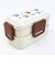 スヌーピー 2段ふわっと弁当箱 クッキー ランチ 日本製 SNOOPY