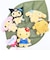 サンリオ 日焼け マイメロディ ダイカットぬいぐるみミラー 鏡 Sanrio