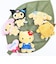 サンリオ 日焼け マイメロディ ダイカットぬいぐるみミラー 鏡 Sanrio