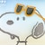 スヌーピー メッシュフラットポーチ サンセットサングラス SNOOPY