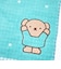 ミッフィー miffy ボリス フェイスタオル キュートミントバタフライ