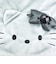 サンリオ ハローキティ フェイス巾着 グレー Sanrio