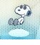 スヌーピー ジョークール メッシュ巾着 グラデーション SNOOPY