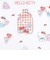 サンリオ ハローキティ ゴムバンド付きクリアファイル レッド 文具 Sanrio