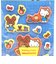 サンリオ ハローキティ ×くまのがっこう ぷっくりシール ブルー 文具 Sanrio