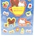 サンリオ ハローキティ ×くまのがっこう ぷっくりシール ブルー 文具 Sanrio