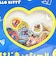 サンリオ ハローキティ ×くまのがっこう おはじき風シール ブルー 文具 Sanrio