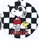 スヌーピー ジョークール × ウッドストック サークルさがらポーチ (チェッカーズフラッグ) SNOOPY