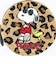 スヌーピー ジョークール × ウッドストック サークルさがらポーチ (LEOPARD) SNOOPY