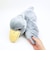 Cushy ハシビロコウ ライトグレー ぬいぐるみ クッション