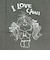 水森亜土 ドライクールタッチTシャツ リボン グレー アパレル