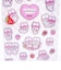 エスターバニー (Esther Bunny) リトル グリッターシール ピンク 文具