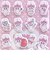 エスターバニー (Esther Bunny) リトル フロッキーシール ピンク 文具