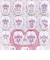 エスターバニー (Esther Bunny) リトル フロッキーシール ミックス 文具