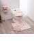 ミッフィー miffy トイレ兼用フタカバー ラインフラワー ピンク トイレ用品
