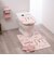 ミッフィー miffy ロングトイレマット ラインフラワー ピンク トイレ用品
