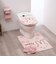 ミッフィー miffy ロングトイレマット ラインフラワー ピンク トイレ用品