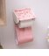ミッフィー miffy ペーパーホルダーカバー ラインフラワー ピンク トイレ用品