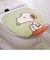スヌーピー トイレ兼用フタカバー ドッグハウス グリーン トイレ用品 SNOOPY