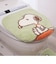 スヌーピー トイレ兼用フタカバー ドッグハウス グリーン トイレ用品 SNOOPY