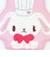 サンリオ シュガーバニーズ ダイカットパスケース ラブスイーツ ピンク 定期入れ Sanrio
