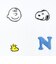 スヌーピー ミニタオル アイコン(N) イニシャル アイボリー ハンカチ SNOOPY